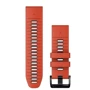 Ремешок Garmin epixPRO (g2) 26mm QuickFit Flame Red/Graphite Silicone (010-13281-04): Цвет оранжевый