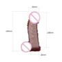 Насадка - презерватив, BI-016009-0102S (телесная)