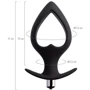 Анальная пробка с вибрацией Toyfa POPO Pleasure Anal Plug Cordis L Vibro Black