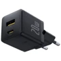 Зарядное устройство Baseus Wall Charger Palm USB-C+USB 20W with USB-C Cable Black (P10111608113-01): Тип сетевое
