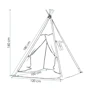 Детская палатка Springos Tipi XXL вигвам бело-серая (TIP03)