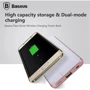 Внешний аккумулятор Baseus Power Bank 5000mAh Flare Series Wireless Charging Silver (PPALL-FC0S): Количество USB 1