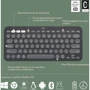 Комплект беспроводной Logitech Pebble 2 Combo Graphite Wireless (920-012239): Количество клавиш 80