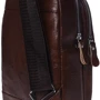 Мужская сумка-слинг Borsa Leather коричневая (K1318-brown): Тип ручки Плечевой ремень, Без ручки