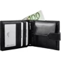Мужское портмоне DNK Leather черное (DNKN01L-NL-black): Тип Портмоне