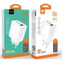 Зарядний пристрій WUW Wall Charger USB+2xUSB-C PD 65W C199 White: Особливості USB-C, Power Delivery (PD)