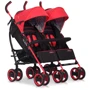 Прогулочная коляска для двойни EASY GO COMFORT DUO scarlet