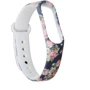 Ремешок TPU Case Prints Blue with flowers for Xiaomi Mi Smart Band 3/4