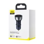Зарядное устройство Baseus Car Charger USB+USB-C Particular Digital Display 65W with USB-C Cable Silver (CCKX-C0A) фото 9