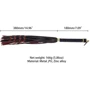 Флоггер LOCKINK Sevanda Red & Black Braided Tail Flogger
