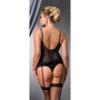 Черный эротический корсет Passion CAROLYN CORSET black 6XL/7XL