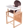 Стульчік- трансформер For Kids Бук-02 світлий пластикова стільниця шоколад (60392)