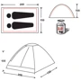 Палатка KingCamp Monodome 2(KT3016) (red)