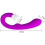 Вибратор с клиторальным стимулятором-ротатором Pretty Love - Magic Tongue, BI-040059