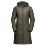 Куртка Jack Wolfskin North York Coat W 1205501-5066 40 серо-зеленая зимняя с капюшоном