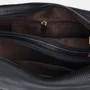Женская сумка через плечо Keizer черная (K11009bl-black): Фактура Матовая, Гладкая