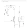 Смеситель для кухни Lefton Copper Kitchen Pull-Down Faucet with 3 Water Outlet Modes-KF2204 Grey: Тип излива выдвигающийся излив
