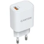 Зарядное устройство Canyon Wall Charger USB H-18-01 18W White (CNE-CHA18W)