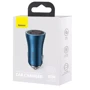Зарядний пристрій Baseus Car Charger USB+USB Golden Contactor 60W Blue (CGJM000003) фото 8