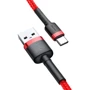 Кабель Baseus USB Cable to USB-C Cafule 2A 3m Red (CATKLF-U09) фото 8
