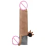 Насадка на член LYBAILE Pleasure X-Tender Vibrating Penis Sleeve Add 2" Flesh 3