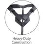 Страпон с двойным фаллоимитатором Pipdream Harness 7 Two Cocks One Hole, 17,8х4,5 см