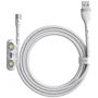 Кабель Baseus USB Cable to Lightning/microUSB/USB-C Zinc magnetic Safe Fast Charging Data 1m White (CA1T3-B02): Тип USB Cable - Lightning/microUSB/USB-C