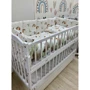 Постельный комплект Twins Rainbow 4073-TR-02 beige 7 эл. белый/беж