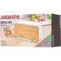 Хлібниця Ardesto Midori 33х13х18 см метал бамбук Білий (AR0914WB)