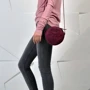 Женская сумка через плечо BlankNote бордовая (BN-BAG-11-vin-kr): Застежка Молния