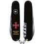Мультитул Victorinox Spartan Army 91мм/12 функций/черный /Эмблема ВСУ + Надпись (1.3603.3_W1011u): Тип мини-мультитул