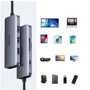 Адаптер Choetech Adapter 7-in-1 USB-C to USB-C+3xUSB3.0+HDMI+SD Black (HUB-M19): Інтерфейс підключення USB 3.0, USB-C