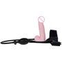 Страпон LYBAILE Strap On with Pump Pink - 180x34 мм
