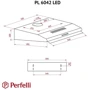 Вытяжка Perfelli PL 6042 BL LED: Тип воздухоочистителя Рециркуляция, Отвод