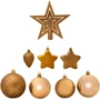 Ялинкові пластикові кульки House of Seasons 40 шт 8 см 7 см 6 см мідні (8718861796636): Колір медный