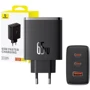 Зарядний пристрій Baseus Wall Charger Cube Pro 2хUSB-C+USB 65W Black (P10152301113-00) фото 6