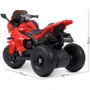 Дитячий електромотоцикл 3 колісний Bambi Racer червоний (M 4840AL-3): Матеріал корпусу пластик