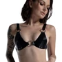 Лиф из натуральной кожи Feral Feelings - Bikini Top Black