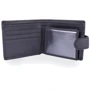 Чоловіче портмоне ST Leather Accessories чорне (NST114-black): Матеріал Натуральна шкіра