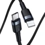 Кабель Baseus Cafule USB-C to Lightning PD 18W Cafule 1m Black (CATLKLF-G1): Тип USB-C - Lightning