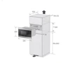Встраиваемая микроволновая печь Samsung MS22M8074AM: Мощность микроволновки 850 Вт