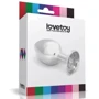 Анальная пробка с кристаллом LoveToy Small Silver Plug Red