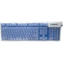 Клавиатура Manhattan Roll-Up Keyboard USB Blue (177573)