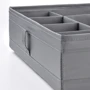 Коробка з перегородками ІКЕА SKUBB 44х34х11 см темно-сіра (50400005)