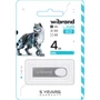 USB-флешка Wibrand 4GB Irbis USB 2.0 Silver (WI2.0/IR4U3S): Стандарт USB USB 2.0