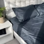 Комплект постельного белья Emily Fiber Black Stripe микрофибра полуторный (94031188)