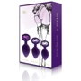 Набор анальных пробок с кристаллом Rianne S: Booty Plug Set Purple