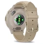 Смарт-часы Garmin Venu 3S Soft Gold Stainless Steel Bezel with French Grey Case and Leather Band (010-02785-55): Материал ремешка Кожа