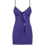 Комплект Obsessive Blackardi chemise, синий, S/M