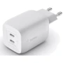 Зарядное устройство Belkin Wall Charger 2xUSB-C Home Charger GAN 65W White with USB-C Cable 2m (WCH013VF2MWH-B6): Сила тока 2.4А и более